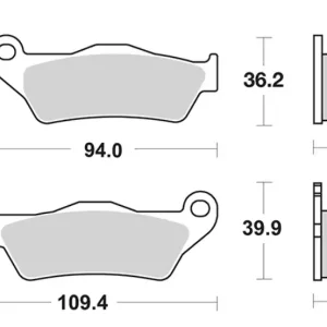 Prezzo Scontato Aprilia sr motard 2t e4 50 pastiglie freno sbs 237hf 2018 2019