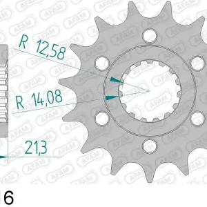 Promozione Aprilia 750 dorsoduro 750 pignone afam 37600-16 passo 525 2008 2012