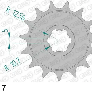 Yamaha rd 350 lcf 350 pignone afam 30300-17 passo 520 1985 1992 Consegna Rapida