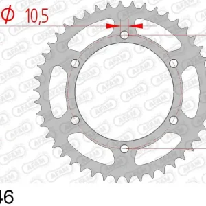Spedito Oggi Yamaha xj 6 f diversion 600 corona afam 12604-46 in acc. passo 520 2010 2016
