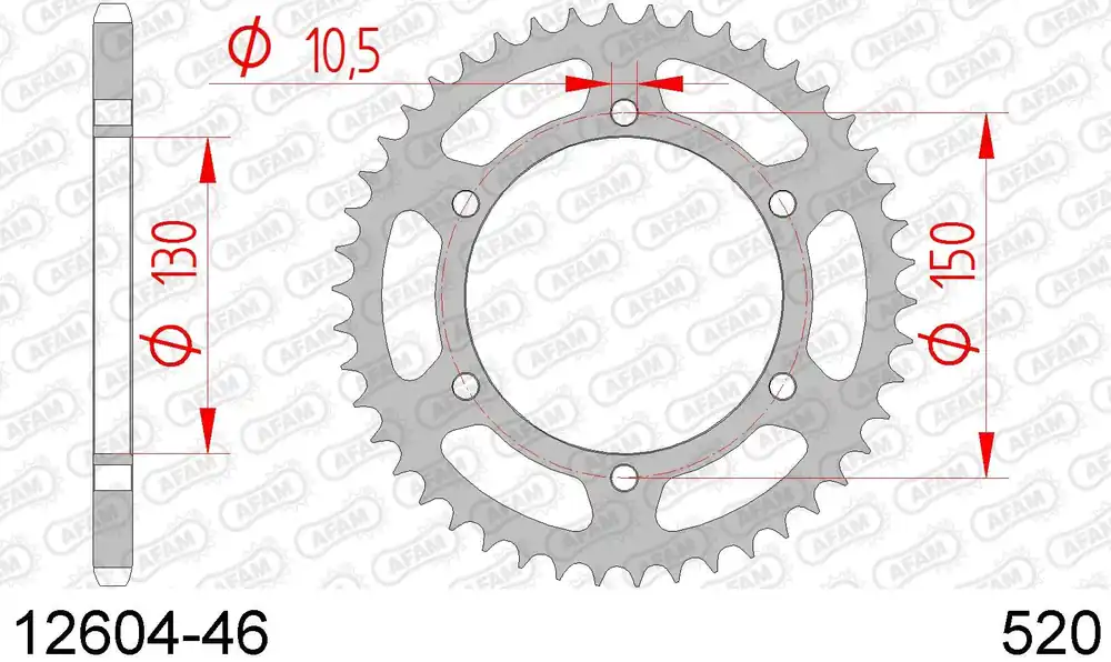Spedito Oggi Yamaha xj 6 f diversion 600 corona afam 12604-46 in acc. passo 520 2010 2016