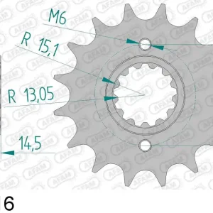 Honda vf 700 s 700 pignone afam 20602-16 passo 530 1984 1985 Compra Online