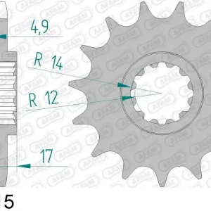 Honda cb 600 f hornet 600 pignone afam 20515-15 passo 525 1998 2006 Prezzo Ridotto