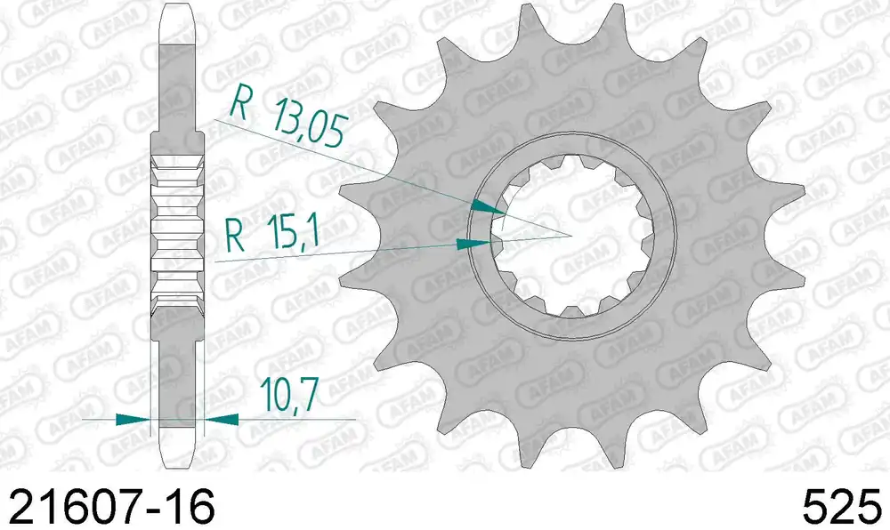 Ultima Occasione Yamaha mt 07 700 700 pignone afam 21607-16 passo 525 2014 2016