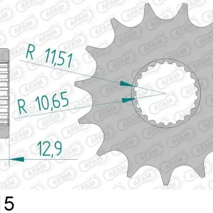 Yamaha xg 250 tricker 250 pignone afam 21311-15 passo 428 2004 2007 Ordina Subito