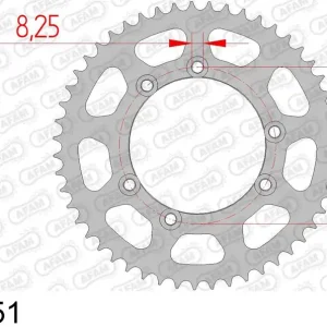 Beta rr 50 enduro 50 corona afam 92115-51 in acc. passo 420 2002 2005 Scelto Dai Clienti