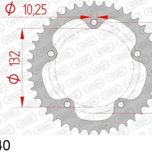 Mv (agusta) 920 brutale 920 corona afam 92836-40 in acc. passo 525 2010 2012 Spedizione Gratuita