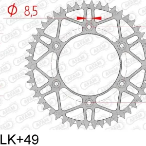 Honda crf 250 r 250 corona afam 10212slk+49 in acc. passo 520 2011 2018 Occasione Imperdibile