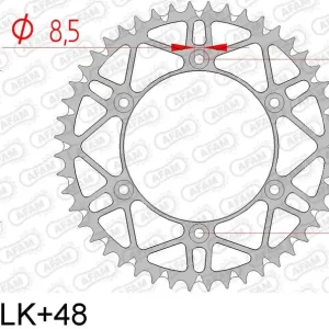 Yamaha yz 125 125 corona afam 12323slk+48 in acc. passo 520 2005 2020 Promo Stagionale