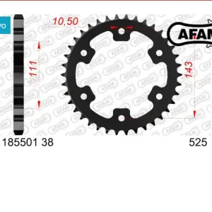 Royal enfield 650 continental 650 corona afam 185501-38 passo 525 2018 2020 Pagamento Sicuro