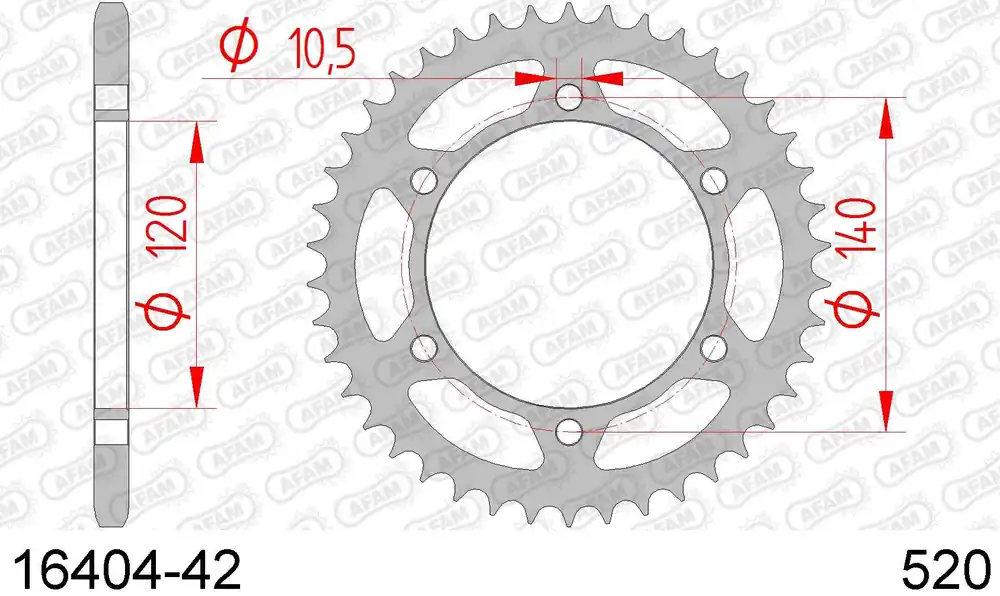 Spedizione Espresso Kawasaki en 500 500 corona afam 16404-42 in acc. passo 520 1994 2009