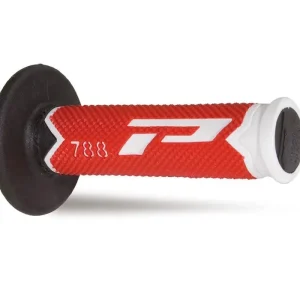 Ultimissimo Modello Manopole mx progrip 788 - 216 - tripla densità - bianco / rosso / nero no foro