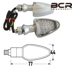 Coppia freccia a led iron bcr omologati colore grigio Spedizione Espresso