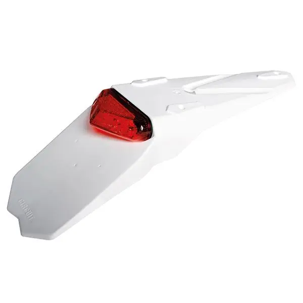 Portatarga universale fanalino incluso moto mantis white con kit montaggio Più Venduto