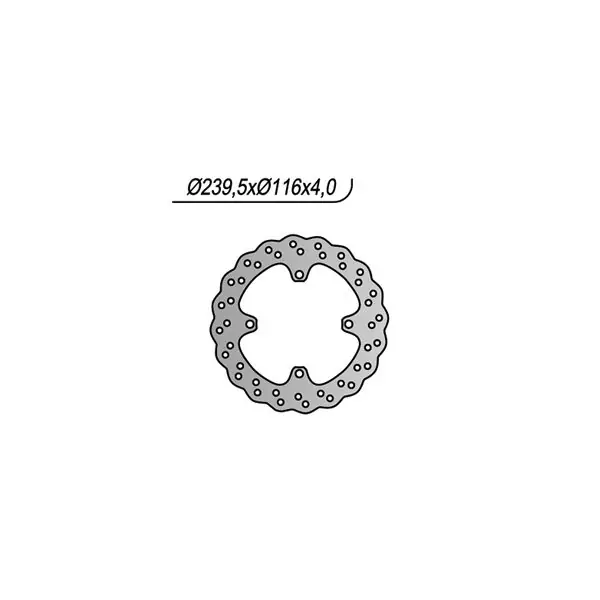 Kawasaki kx 125 disco freno posteriore wave ng 799x 2003 2008 Reso Gratuito