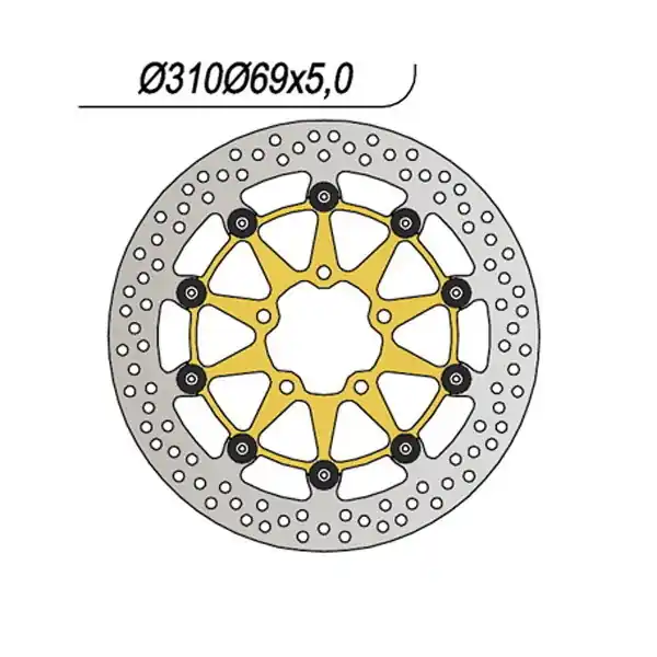 Kawasaki klv 1000 disco freno anterioredx sx flottante ng 1053 2004 2005 Prezzo Di Fabbrica