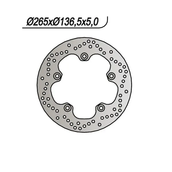 Pagamento Sicuro Bmw f gs (k72) (mozzo fori ø 10,5) 650 disco freno posteriore ng 1045 2009 2012