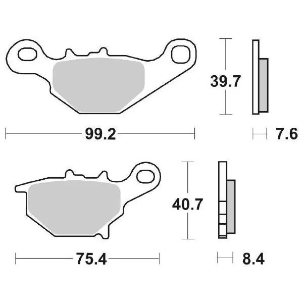 Promo Stagionale Suzuki rm ra 85 pastiglie freno sbs 820 cs carbon silver 2005 2012