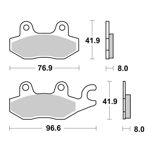 Benelli caffè nero 250 pastiglie freno sbs dc 2008 2011 Spedito Oggi