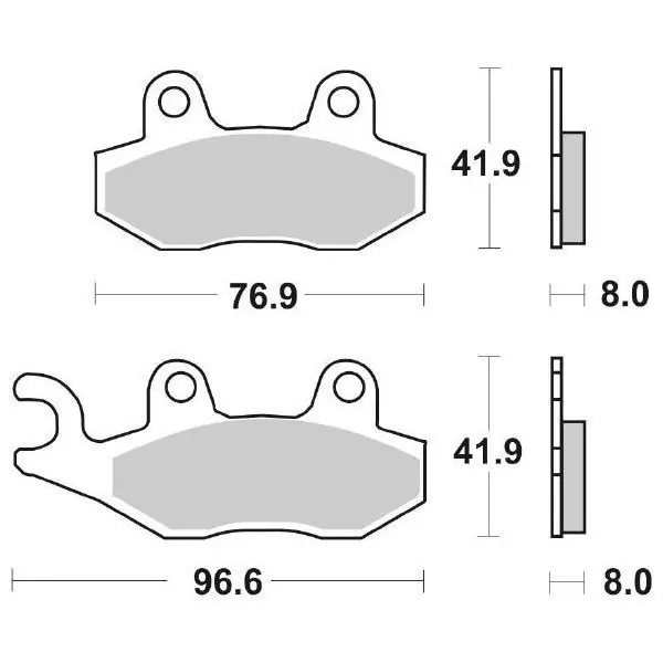 Benelli caffè nero 125 pastiglie freno sbs 611 hf 2008 2012 Sconto