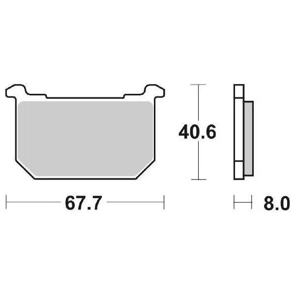 Compra Online Kawasaki gpz (kz550gpd1/h1/h2) 550 pastiglie freno sbs 539 hf 1981 1983