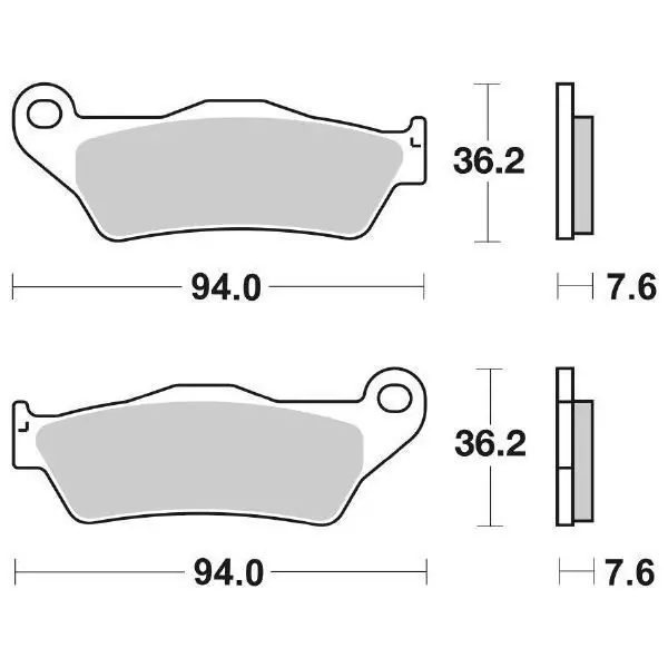 Consegna Rapida Aprilia mx sm (11k) 125 pastiglie freno sbs 151 hf 2004 2006