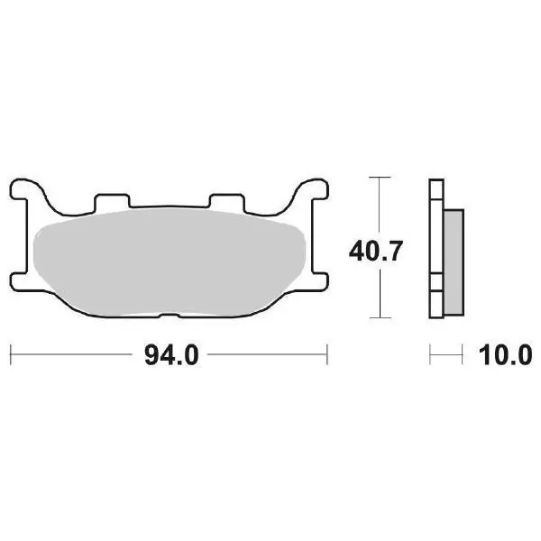 Adiva ad e3 / ad cabrio le e3 (sym) 125 pastiglie freno sbs 128 ct 2009 2011 Prezzo Conveniente