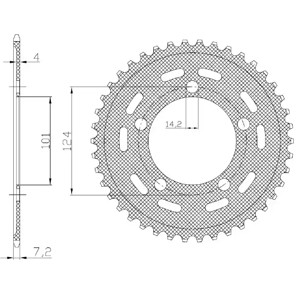 Ktm rc8 1190 corona in acciaio passo 525 z 37 denti 2008 2009 Non Perdere