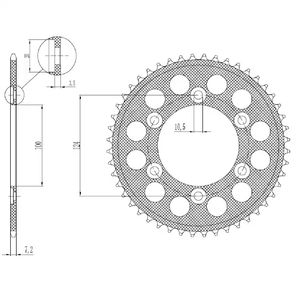 Offerta Limitata Ducati st2 944 corona in alluminio p 525 z 42 1997 2003