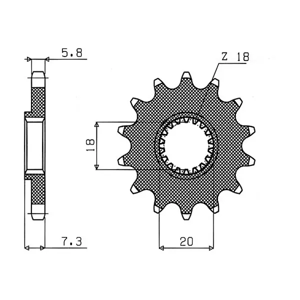 Prezzo Di Fabbrica Suzuki rm 125 pignone p 520 z 12 1980 1982