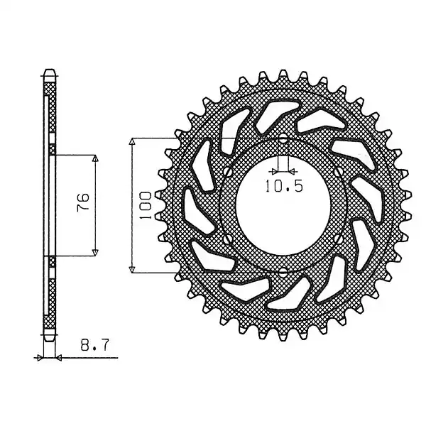 Suzuki gsx 750 corona in acciaio p 530 z 42 1998 2001 Prezzo Scontato