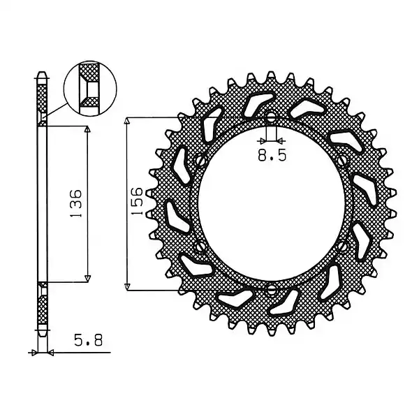 Occasione Betamotor rr enduro (mot.beta) 350 corona in acciaio p 520 z 50 2011 2012