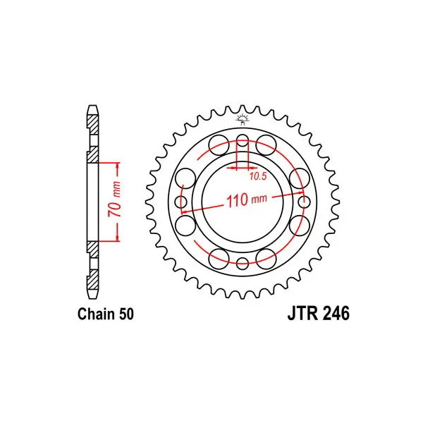 Affare Honda cm t (z/a/b/c)(nc01) 400 corona in acciaio p 530 z 35 1979 1981