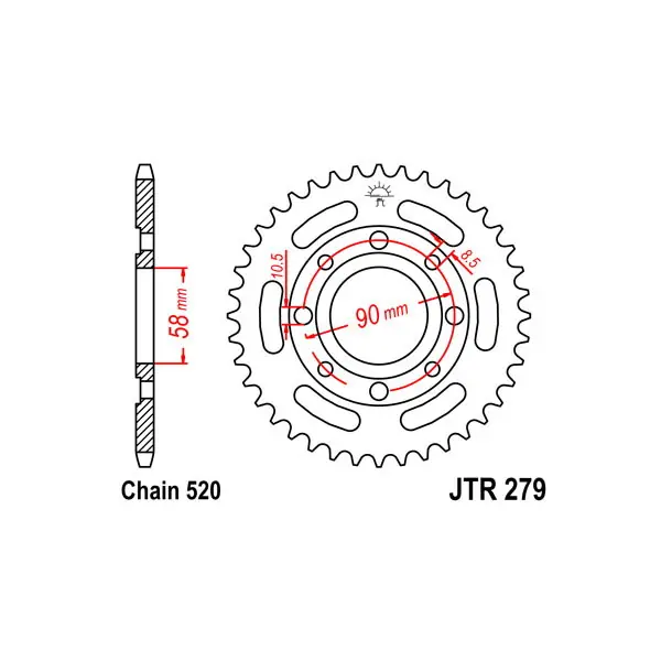 Scelto Dai Clienti Honda ns f (tc01) 125 corona in acciaio p 520 z 35 1985 1987
