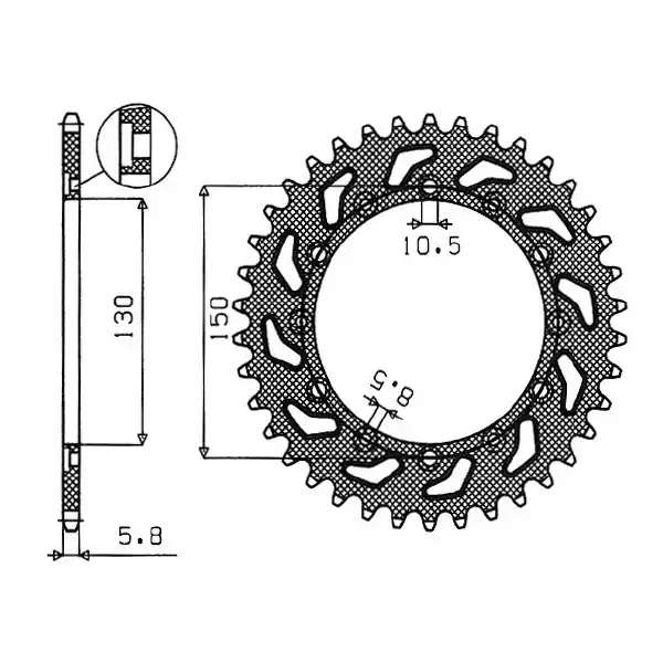 Sconto Honda xr r (me04/me05) 200 corona in acciaio p 520 z 47 1986 2003