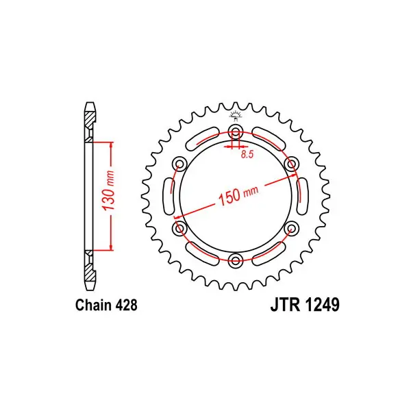 Honda xlr w (jd16a) 125 corona in acciaio p 428 z 51 1998 1998 Prezzo Ridotto