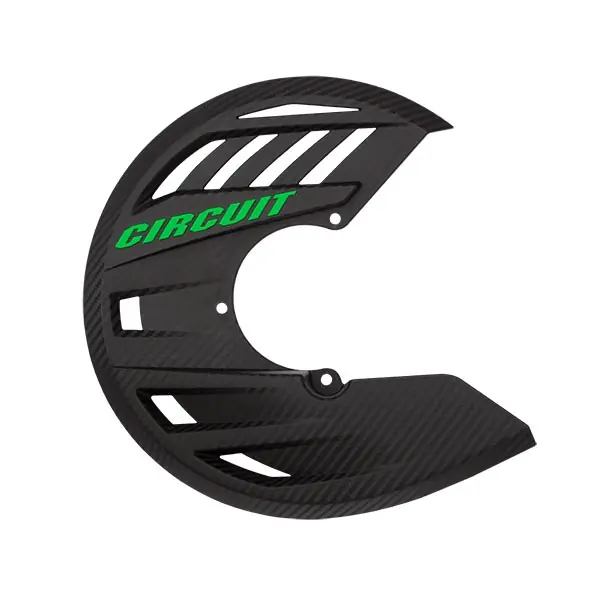 Super Prezzo Copridisco carbon look con scritta verde