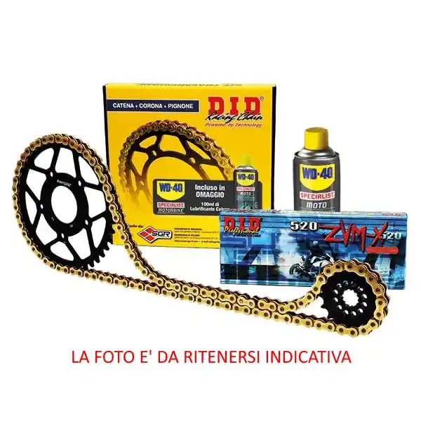 Compra Adesso Ktm lc4 rxc-e 4t 400 kit standard con catena did 520vx2 corona alluminio 1994 1997