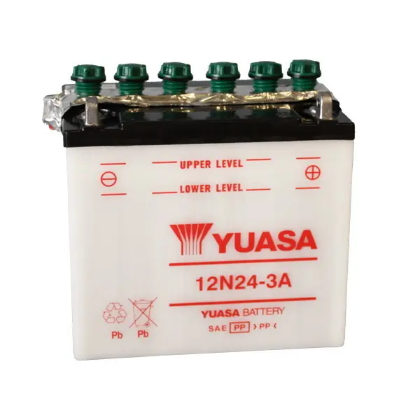Ducati motocarro 200 batteria yuasa 12n24-3a 12v/24ah n n Di Tendenza