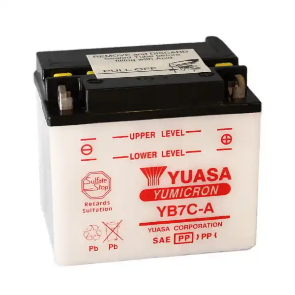 Spedizione Gratuita Yamaha tw / tw r-s 125 batteria yuasa yb7c-a 12v/8ah 1999 2003