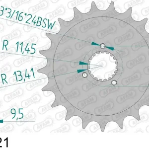 Scelto Dai Clienti Harley davidson xlh 883 4 speed sportster 883 pignone afam 94802-21 passo 530 1986 1990