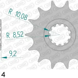Hm honda cre 50 baja 50 pignone afam 94121-14 passo 428 2003 2016 Occasione Imperdibile