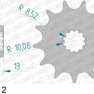 T.m. en 125 enduro 125 pignone afam 94215-12 passo 520 2012 2020 Direttamente Dal Produttore