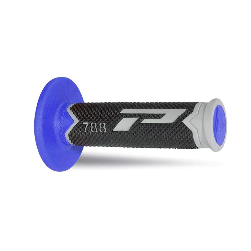 Manopole mx progrip 788 - 213 - tripla densita' - grigio / nero / blu no foro Compra Online