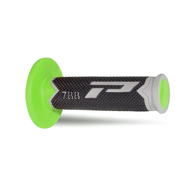 Direttamente Dal Produttore Manopole mx progrip 788 - 212 - tripla densita' - grigio / nero / verde no foro