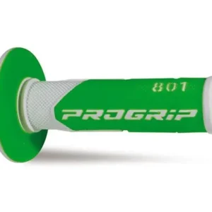 Manopole mx progrip 801 241 - doppia densita' bianco / verde fluo no foro Ultimissimo Modello