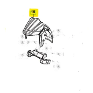 Sym joyride 300 300 parafango ruota anteriore blu 2022 2022 lj30w2-eu Consegna Rapida