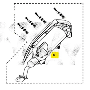 Occasione Imperdibile Sym jet 14 evo 125 terminale scarico marmitta 2024 2024 xcb12c1cn-eu