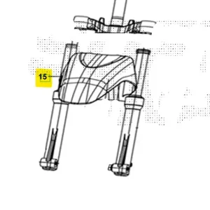 Sym symphony 125 parafango ruota anteriore bianco 2020 2022 xf12w1-it Novità