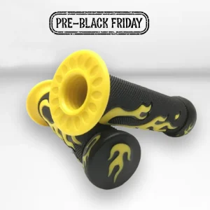 Coppia manopole flame giallo promo Nuova Collezione